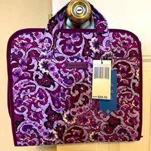 Vera Bradley Iconic Hanging Travel Organizer Lilac Paisley NWT